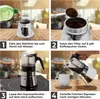 KitchenQuality Espressokocher 17.5x10 cm für alle Herdarten Produktbild-Vorschau 8