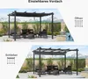PURPLE LEAF Aluminium Pergola 4x3 m Schiebedach, Produktbild-Vorschau 3