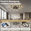 Schwarzer Moderner Deckenventilator mit Beleuchtung Ø65 cm, Produktbild-Vorschau 2