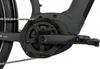 A close-up view of an electric bicycle's crankset and chain. Produktbild-Vorschau