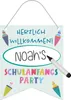 Mini Banner Einschulung Schulanfang 25 x 30 cm Produktbild-Vorschau 1