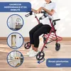 Mobiclinic PRO, rolátor so sedadlom, ultraľahký, z hliníka, Náhľad obrázku produktu 9