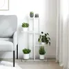 vidaXL Présentoir à fleurs 4 étages 43x22x76 cm Blanc Métal Voir les images du produit 10