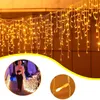 5 m Eisregen‑Lichtervorhang mit 200 LED, 8 Lichtmodi und Produktbild-Vorschau 1