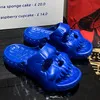 Lustige Totenkopf Slides Herren Damen, Tragbar rutschfest Produktbild-Vorschau 2