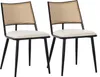 Flieks Rotin Chaise de salle à manger set de 2, Chaise de Voir les images du produit 3