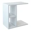 A white side table with multiple shelves is shown against a white background. Anteprima dell’immagine prodotto