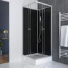 Cabine de douche carrée 80x80x195 - Portes coulissantes en Voir les images du produit 2