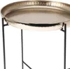 Tavolino in metallo, Ø 35 cm, oro Anteprima dell’immagine prodotto 2