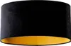 Samtlampenschirm Schwarz Oval 50 33 25 Produktbild-Vorschau 1