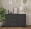 MIKEL - Cassettiera / credenza con 3 cassetti e 2 ante - Anteprima dell’immagine prodotto 5