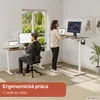 AREBOS, elektricky nastaviteľná podnož pod písací stôl, s Náhľad obrázku produktu 4