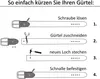 Ledergürtel 100% echtes Leder,  GERMANY, schwarze Schnalle, Produktbild-Vorschau 7