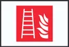 Feuerleiter Symbol Schild A6 Rückseite selbstklebend Produktbild-Vorschau 1