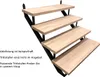 Treppenrahmen 10 stufig  Stahl-Treppe Anthrazit Treppenholm Produktbild-Vorschau 2