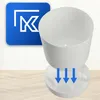 KADAX doniczka ze spodkiem "Kama", doniczka, plastikowa Podgląd zdjęcia produktu 4