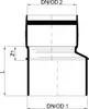 Poloplast POLO-KAL XS, Übergangsrohr, DN 110/90, 1 Stk. Produktbild-Vorschau 2