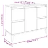 vidaXL Umyvadlo Vanity Unit Grey Sonoma 80x33x60 cm Dřevěný Náhled obrázku produktu 8