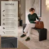 tectake® Lavička, rozměry 104 x 35 x 43 cm, design s Náhled obrázku produktu 2