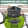 KESSER® Schaukelstuhl für drinnen & draußen mit Fußstütze Produktbild-Vorschau 6