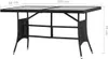 vidaXL Tavolo da giardino nero 140 x 80 x 74 cm in poly Anteprima dell’immagine prodotto 5