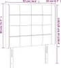vidaXL Kopfteil mit Ohren Schwarz 93x16x118/128 cm Stoff -  Produktbild-Vorschau 15