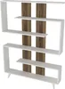 Skye Decor, Rain - Blanc, Noyer, Étagères de bureau, Blanc, Voir les images du produit 6