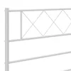 A close-up view of a white metal headboard with a diamond pattern. Náhled obrázku produktu