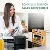 eluno ausziehbares Gewürzregal mit 2 Etagen aus Bambus 29 x Produktbild-Vorschau 5