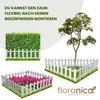 Floranica Zierzaun aus Holz 100 x 20 cm Weiß (imprägniert) Produktbild-Vorschau 4