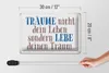 Blechschild träume nicht dein Leben lebe, 30 x 20 cm, Produktbild-Vorschau 5