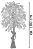 Erable Plante Arbre Artificielle Artificiel Plastique 180cm Voir les images du produit 6
