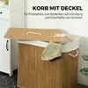 HOMCOM Bambus Wäschekorb mit Deckel Herausnehmbarer Produktbild-Vorschau 4