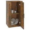 vidaXL Sideboard chêne fumé 40x33x70 cm bois composite Voir les images du produit 8