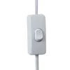 A close-up of a white inline cord switch on a white background. Náhled obrázku produktu