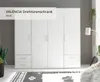 Kleiderschrank "Valencia" in Weiß mit 4 Schubladen und 4 Produktbild-Vorschau 8