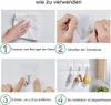 Instructions for using adhesive hooks. Produktbild-Vorschau