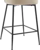Set aus 2 Barhockern aus Velours und schwarzem Metall - Produktbild-Vorschau 7