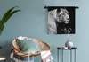 MuchoWow® Wandteppich Wandbehang Tierprofil Tiger in Produktbild-Vorschau 5
