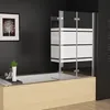 120 x 140 cm Duschwand für Badewanne Dusche Duschabtrennung Produktbild-Vorschau 2