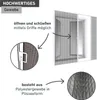 Fliegengitter Plisseetür für Doppeltüren – 240x240 cm, weiß Produktbild-Vorschau 4