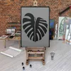 Blumen Große Malschablonen M 43x64 cm, Tropisches Monstera Produktbild-Vorschau 4