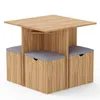 Mondeer 5-teilig Essgruppe Esstisch-Set Esszimmertisch mit Produktbild-Vorschau 8