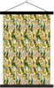 MuchoWow® Textilposter Blumen - Gelb - Collage 60x90 cm mit Produktbild-Vorschau 1