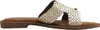 Lazamani Flor Damen Leder-Pantoletten Gold Größe 39 Produktbild-Vorschau 3