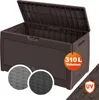CASARIA® Gartenbox Braun UV-beständig 310L Haltegriffe Produktbild-Vorschau 1