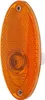 A close-up studio shot of an orange oval-shaped automotive side marker light. Podgląd zdjęcia produktu