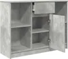 vidaXL Sideboard mit Schublade Betongrau 101x35x76 cm Produktbild-Vorschau 5