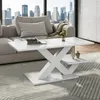 Merax Hochglanz Couchtisch aus MDF, Wohnzimmertisch mit Produktbild-Vorschau 5