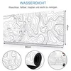 Gaming-Mauspad mit genähten Kanten, 90x40cm, Weiß Produktbild-Vorschau 2